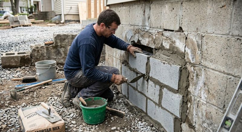 Block Wall Repair in Bedminster, NJ