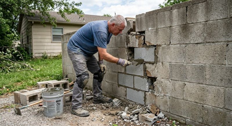 Block Wall Repair in Marlboro, NJ