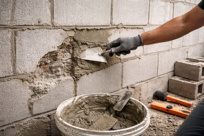 Cinder Block Wall Repair in Chatham, NJ
