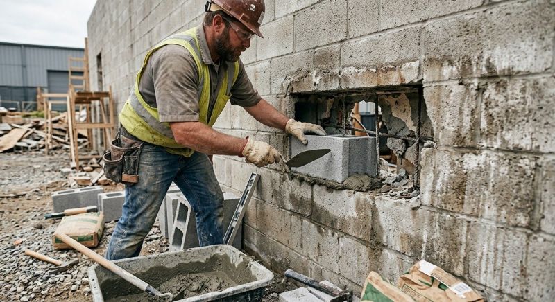 Concrete Block Repair in Highland Park, NJ