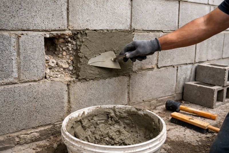 Concrete Block Wall Repair in Old Bridge, NJ