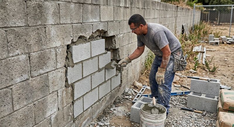 Rock Wall Repair in Old Bridge, NJ