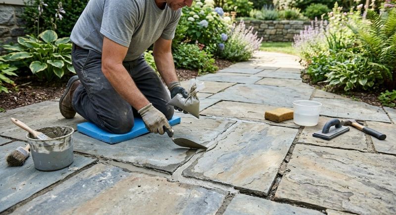Stone Walkway Repair in Old Bridge, NJ