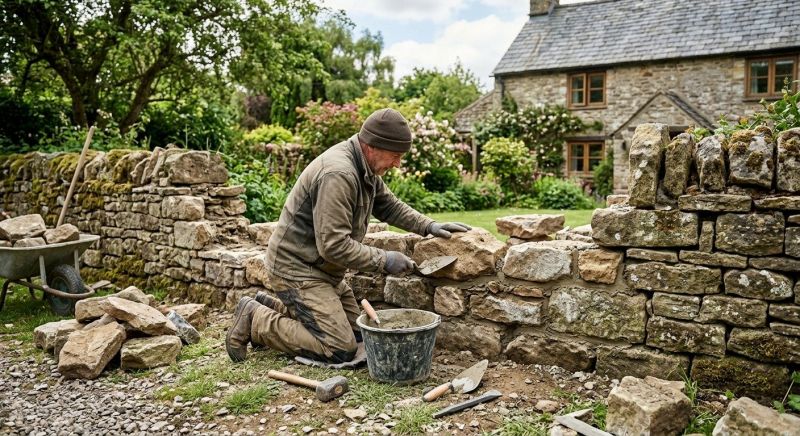 Stone Wall Repair in Maplewood, NJ